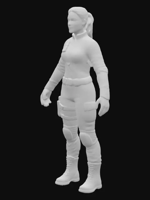 3D model for Operative in Black Battlegear