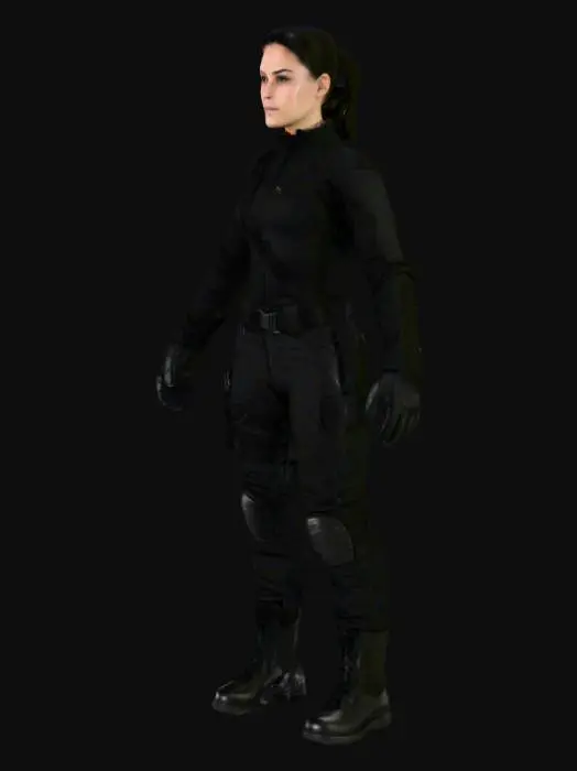 3D model for Operative in Black Battlegear