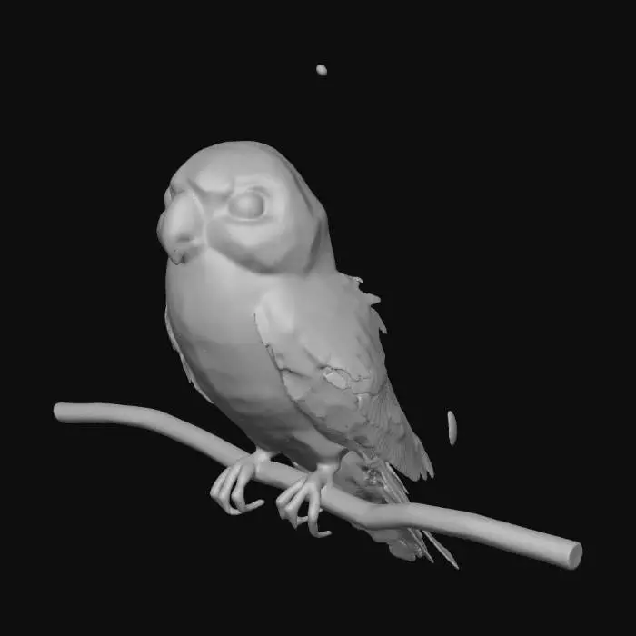 3D model for ein kleiner bunter Papagei oder anderer bunter Vogel