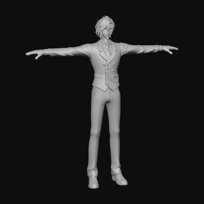 3D model for Dapper T-Pose