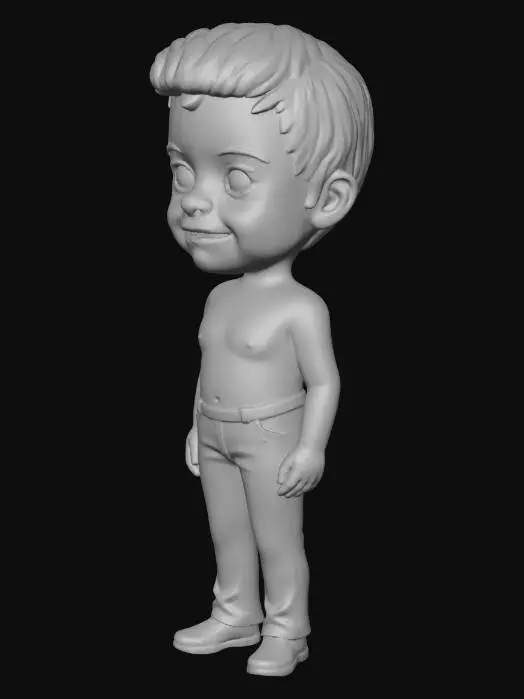 3D model for Smiling Cartoon Boy