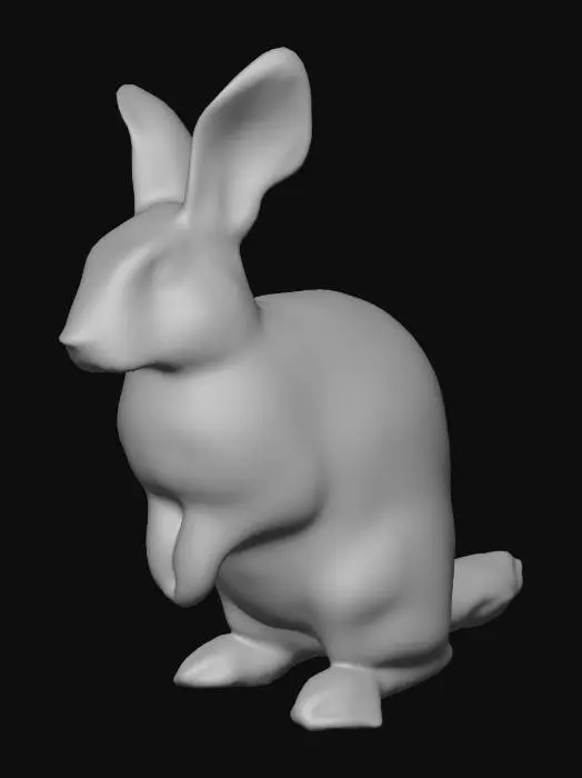 3D model for Curious Bunny