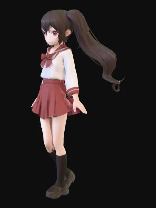 3D model for Anime Girl