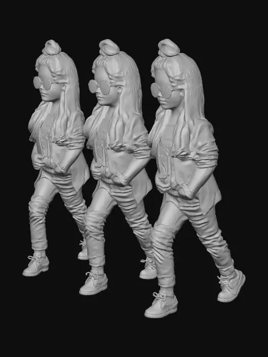 3D model for Trendy Kid in Pink Blazer