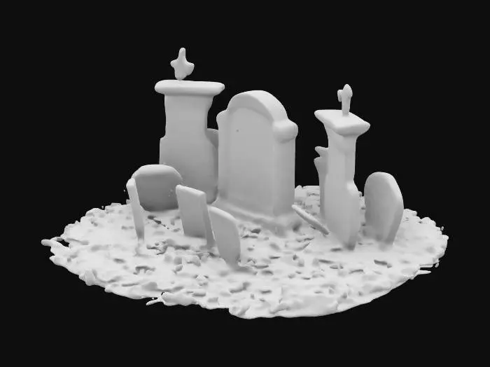 3D model for Haunted Graveyard