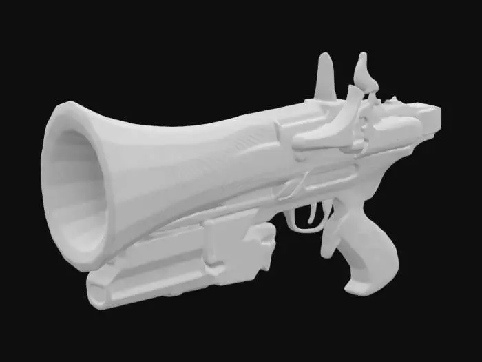 3D model for Steampunk Laser Blunderbuss