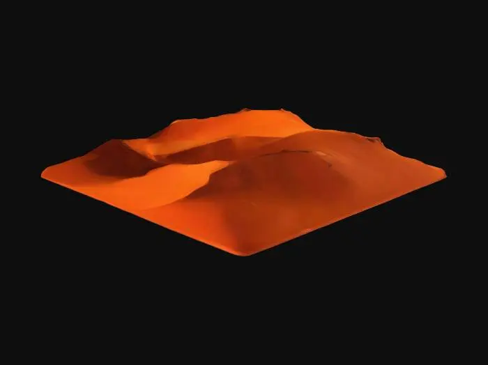 3D model for High resolutio, Highly Detailed, Ultra Realistic Namibian Red Sand Dunes total square 