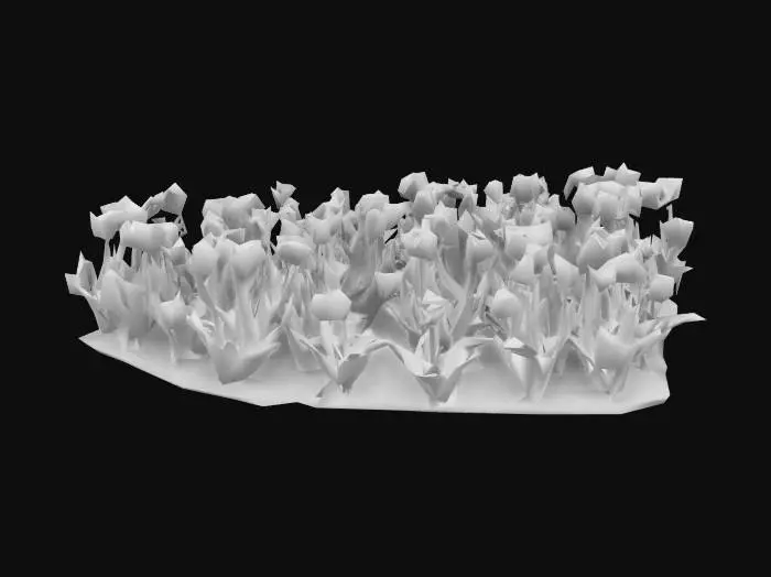 3D model for #garden#,  Keukenhof flower beds, Ultra Realistic, Utra Detailed and Ultra quality