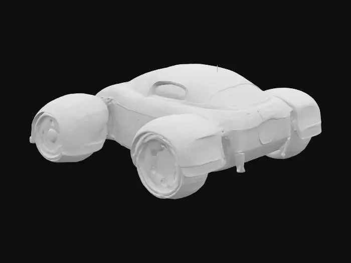 3D model for Create a complete car from tin cans, food and drink, Stylized, Sci-Fi, Game Assets, Highly Detailed