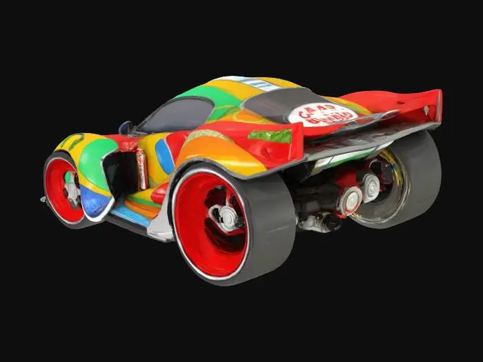 3D model for Create a complete car from tin cans, food and drink, Stylized, Sci-Fi, Game Assets, Highly Detailed