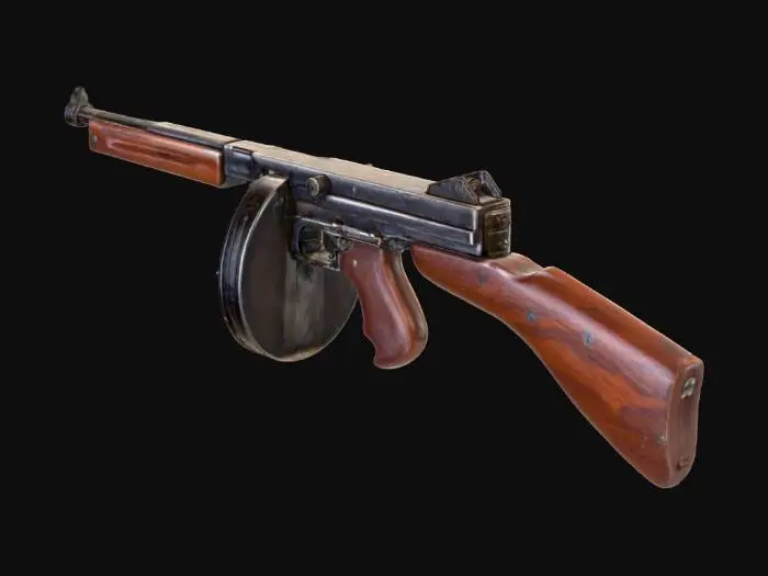 3D model for Tommy Gun