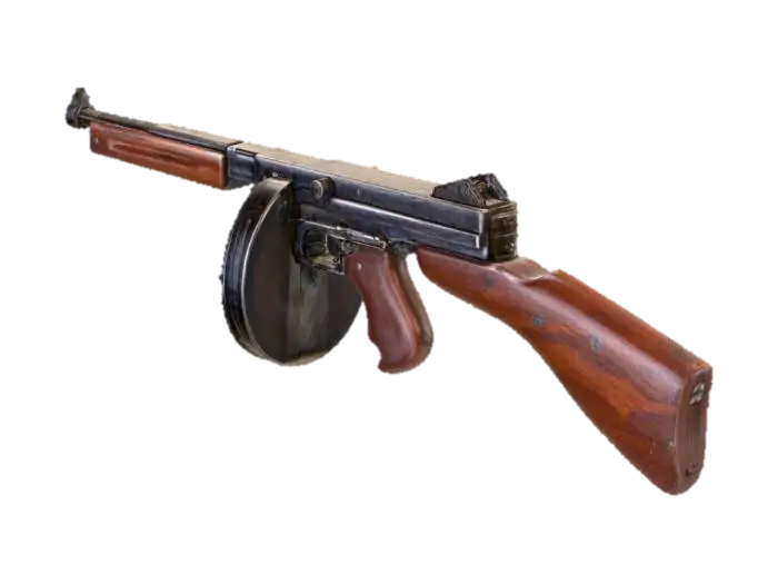 Tommy Gun - Guns 3D model, vytvořený pomocí AI