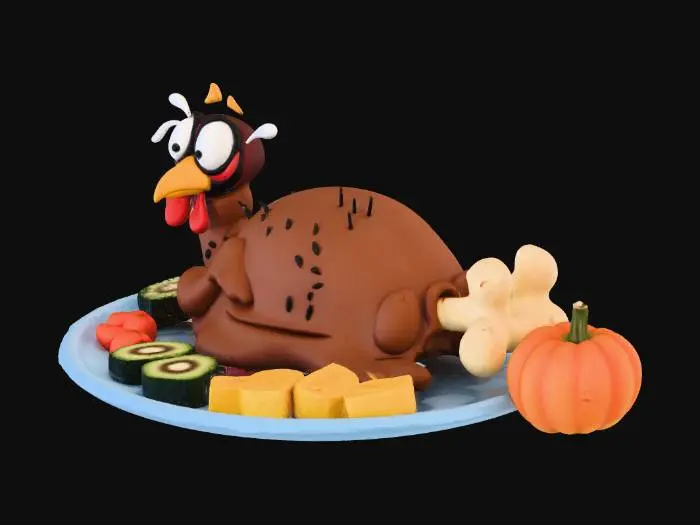 3D model for Thanksgiving Panic, #Thanksgiving#