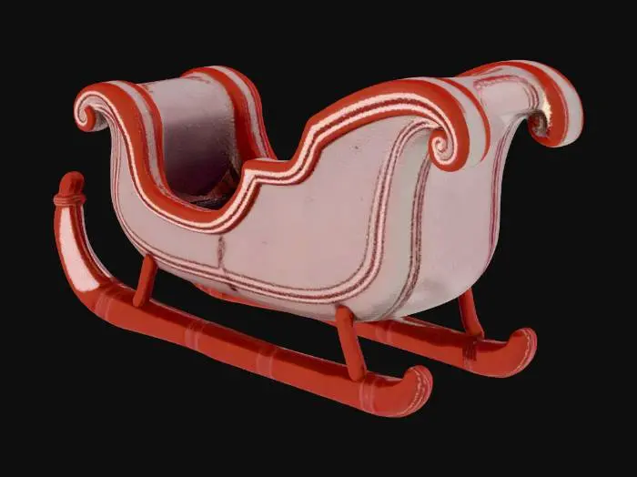 3D model for Frosty Sleigh, #Christmas2025#