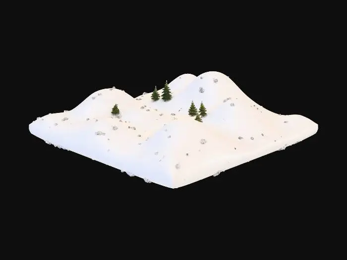 3D model for Winter Hillside, #Christmas2025#