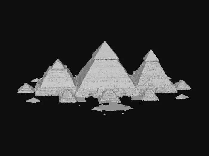 3D model for Pyramids of gizeh
