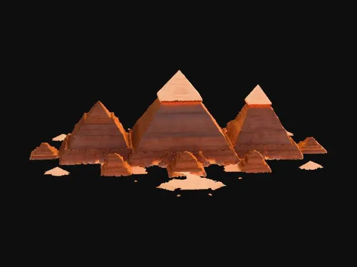 3D model for Pyramids of gizeh