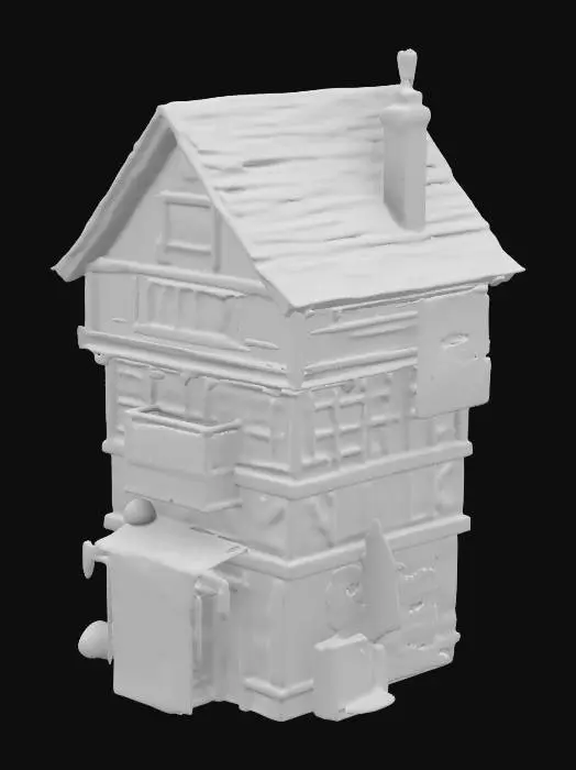 3D model for Dickens Miniatuure House rug merchant
