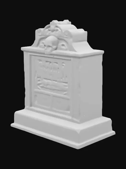 3D model for Ebenezer Scrooge's Gravestone