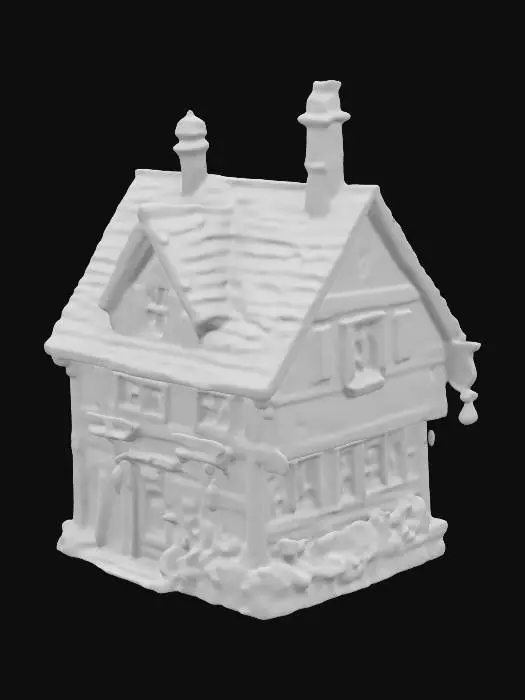 3D model for Dickens Miniature house