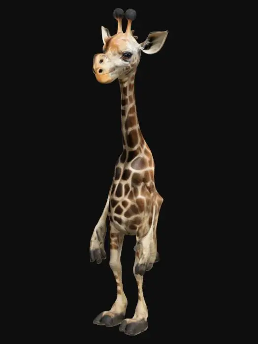 3D model for Humanoid girafman 4 hooves