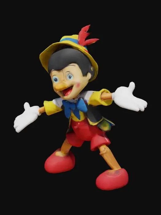 3D model for Pinocchio Puppet