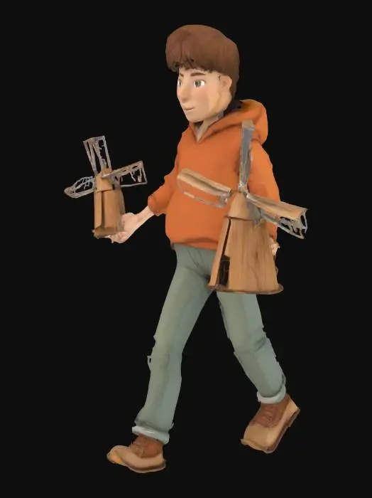 3D model for [Netherlands] Kinderdijk windmils are famous, because of the many mill in our country we have a saying "walking with windmills"mening you are crazy. #AroundTheWorld#