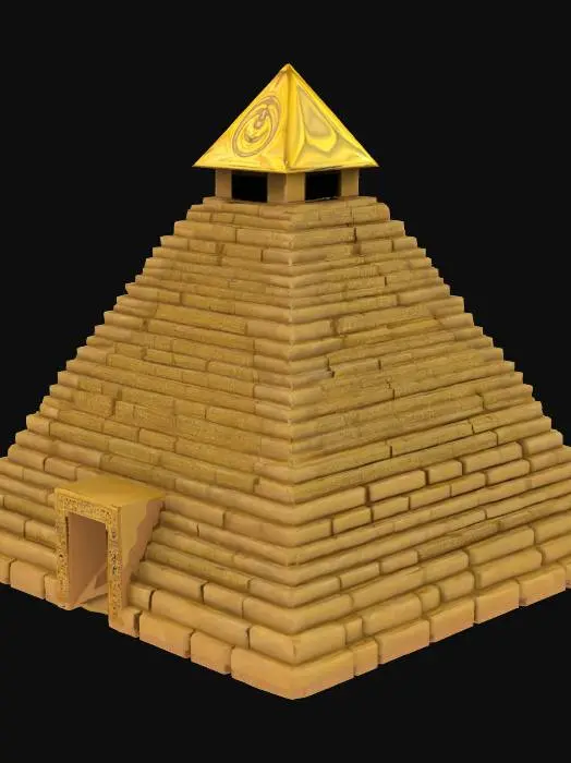 3D model for [Egypte] Piramid of Giza. The Piramid is very old, but as we all know (since de Stargate series) is a much older and it server as landing site for the Goa'uld Cheop class space-warcraft. This is an impression of this ancient times.   , #AroundTheWorld#