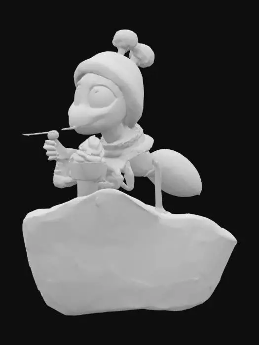 3D model for [Antarctica] Ant-arctica Delight. This ant thinks he is the land of his ancestors, disney style. , #AroundTheWorld#