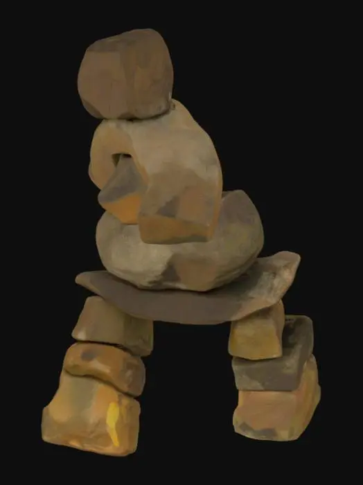 3D model for [Canada, Baffin island] Inukhuk . The word “inukshuk” means “in the likeness of a human.” For generations, Inuit have been creating these impressive stone markers on the vast Arctic landscape. , #AroundTheWorld#
