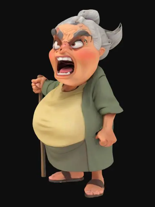 3D model for Grumpy Granny