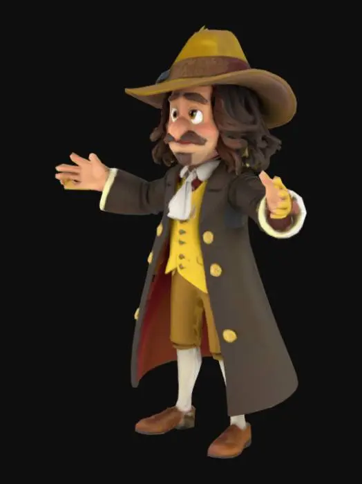3D model for Cartoon of Descartes