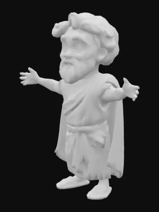 3D model for Cartoon Aristotle
