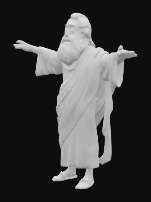 3D model for Cartoon of Scrates