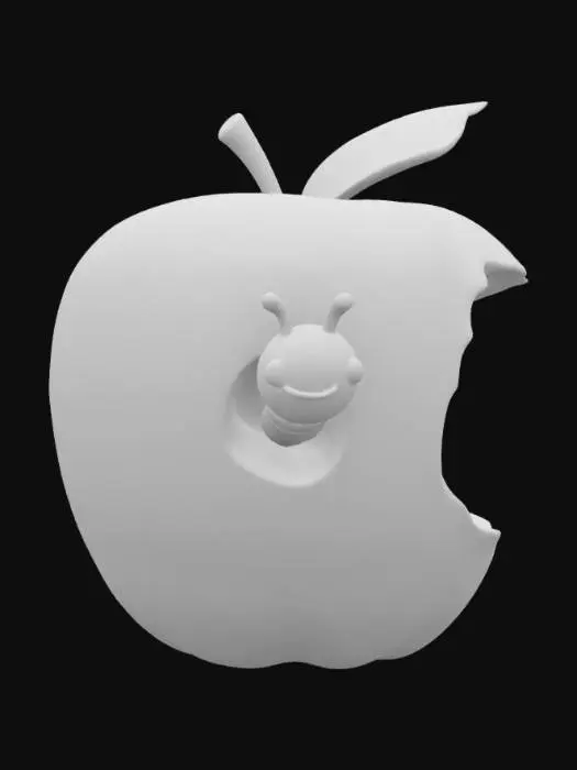 3D model for Apple Logo spoof, #emblem#