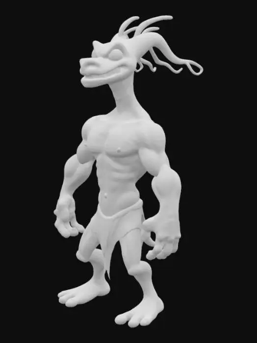 3D model for Highly Detailed, Battle Pose, Fantasy, Earthworm Jim, extreme muscular, differend facial expressions , Highly Detailed, Full Body, 