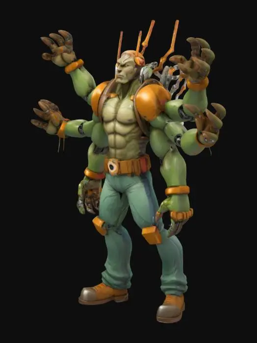 3D model for Multilimbed Warrior