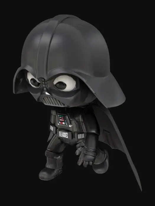 3D model for Darth Vader Chibi, a-pose