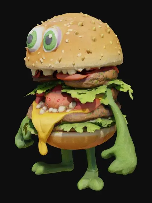 3D model for Burger Creature Deluxe