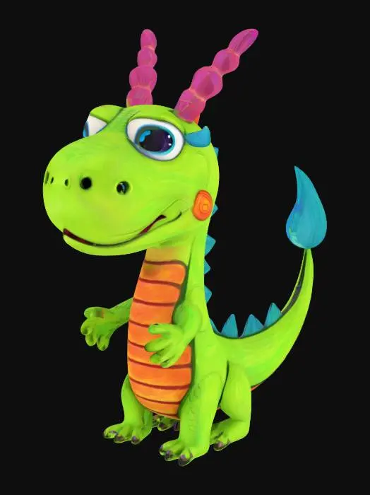 3D model for Happy Dino, #SketchTo3D#