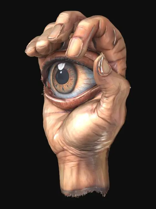 3D model for Eye of Creation, #SketchTo3D#