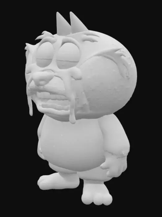 3D model for Crybaby Cheshire cat, #SketchTo3D#