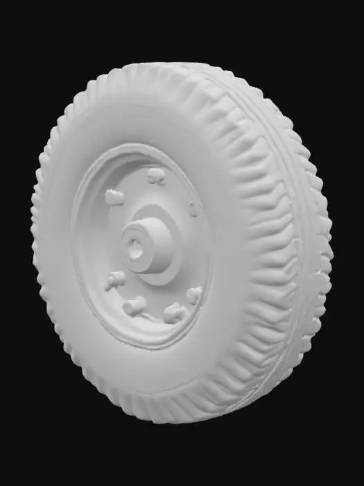 3D model for Tire and Red Rim
