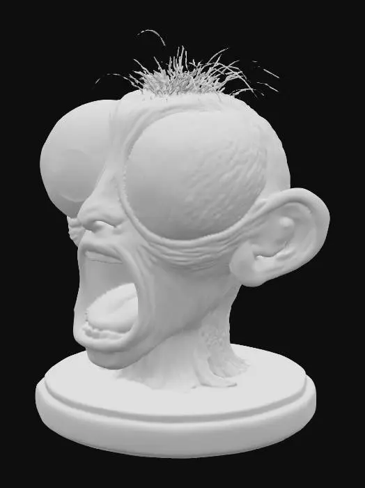 3D model for Surprised Sculpture Bust