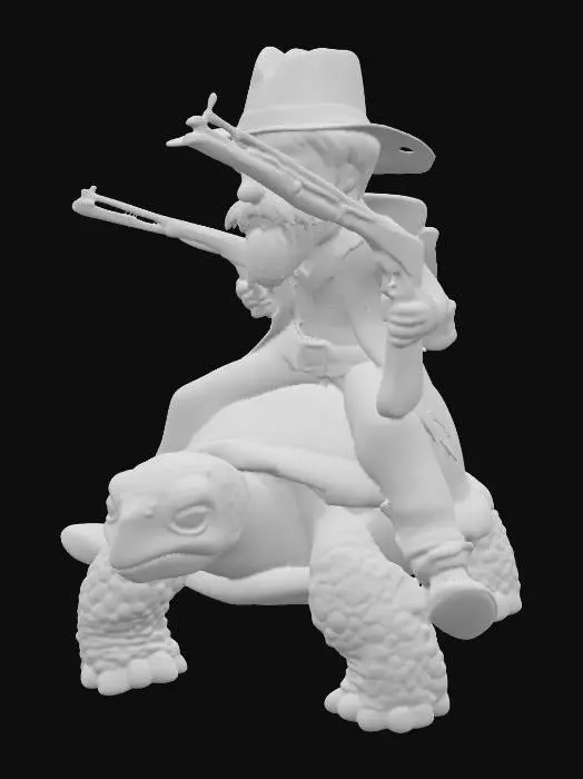 3D model for Turtle Cowboy
