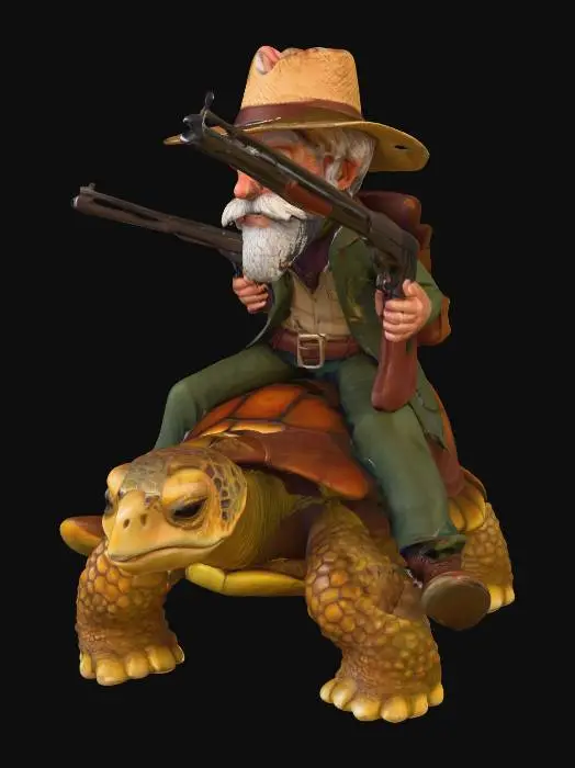 3D model for Turtle Cowboy