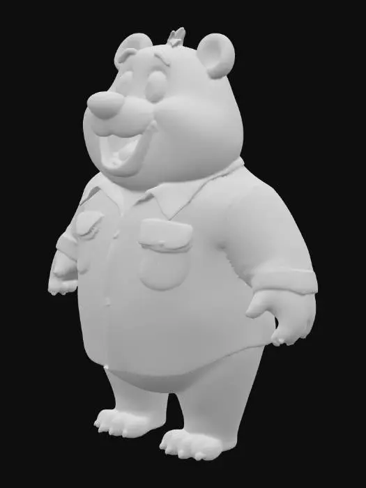 3D model for Flannel Bear