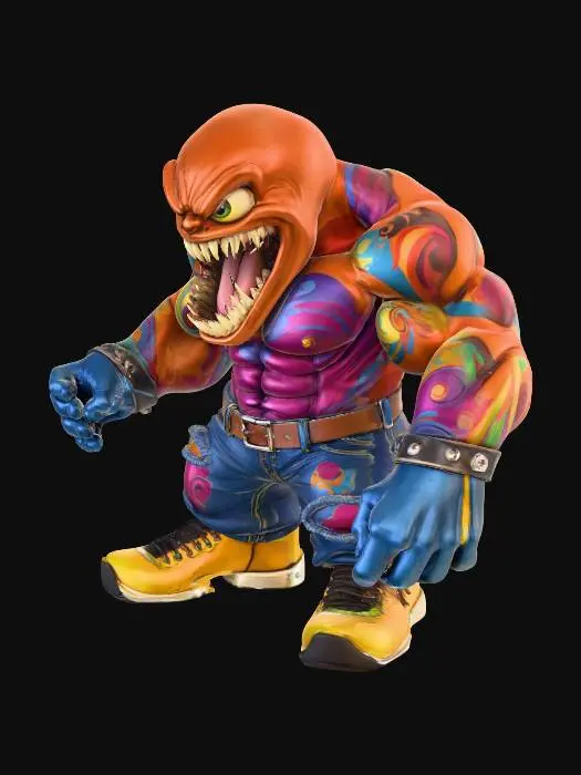 3D model for Tattooed Bruiser