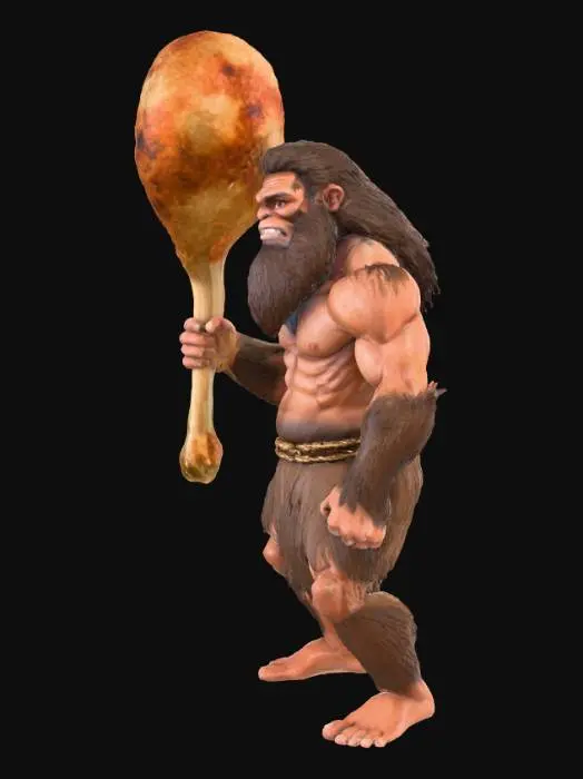 3D model for Caveman Feast club, #food#