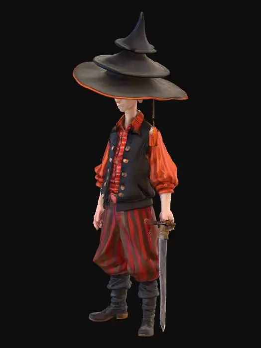 3D model for The Whimsical Wizard